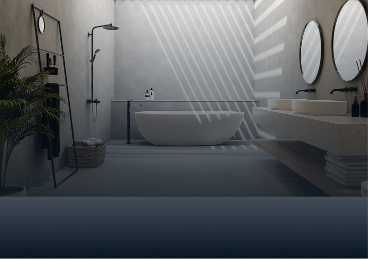Modern minimalist bathroom design