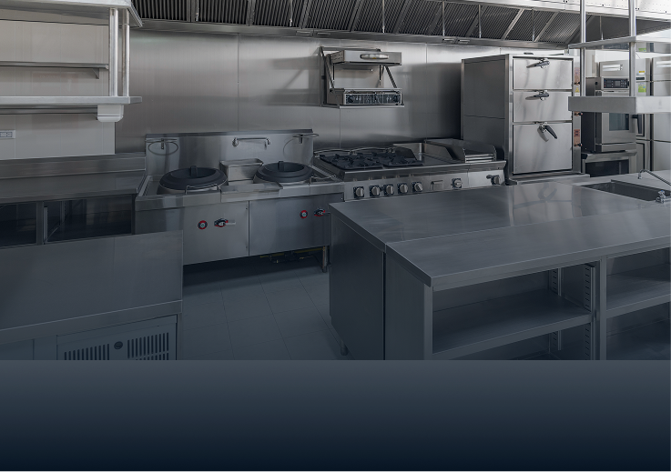 Commercial kitchen plumbing serviced by Dylsal
